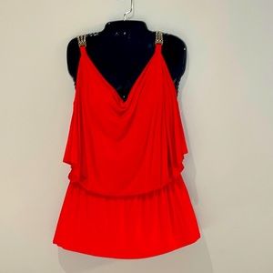 Boston proper cold shoulder cinched tunic (S)